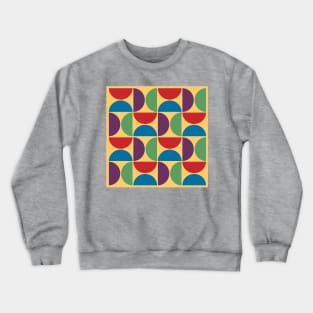 Mid Century Modern Half Circles Crewneck Sweatshirt